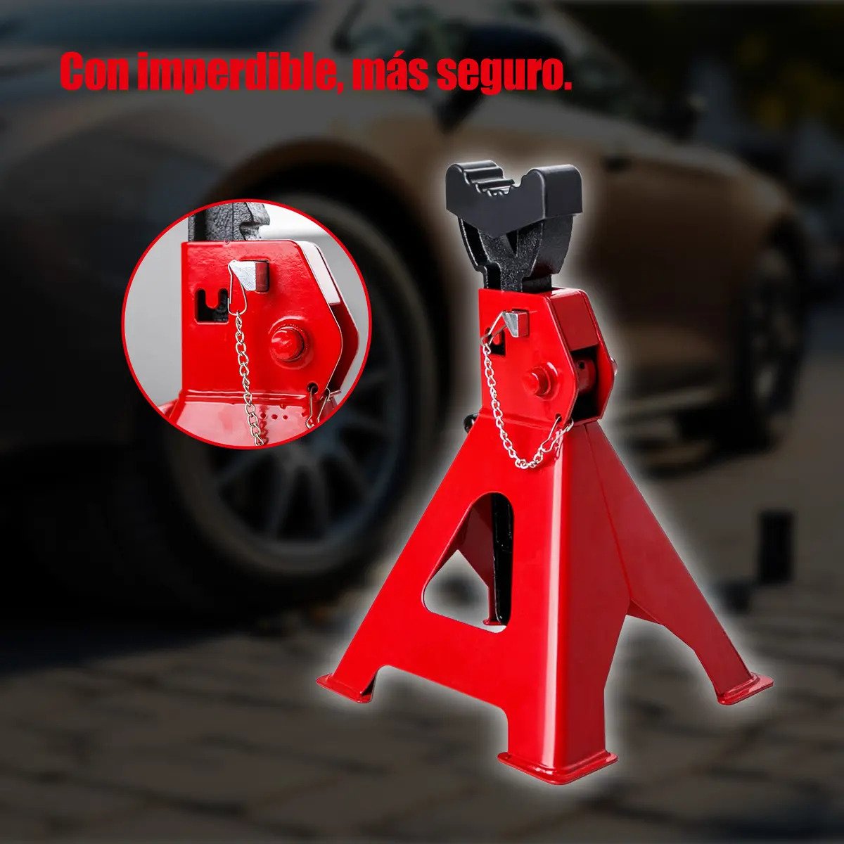 Torre De Soporte Para Auto Mcgrip De 1.5 T, Con Altura Ajustable De 28.5 A 42 Cm - Imagen 6