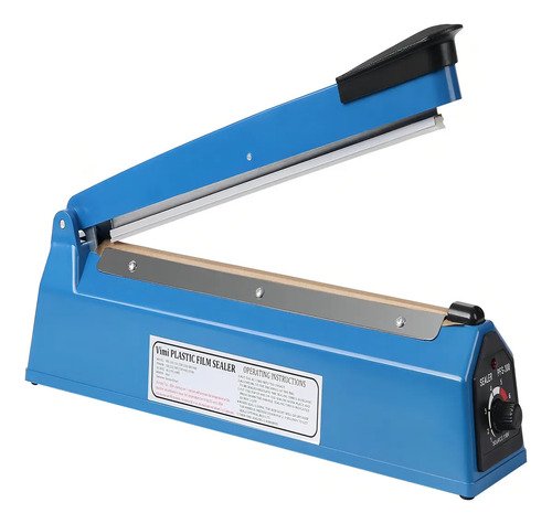 Selladora Impulso Manual Tcweb 40 Cm Hermética Plástico Azul