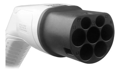 Cable De Carga Tipo 2 O Gbt Cargador Adaptador Auto Electric Blanco Con Negro - Imagen 5