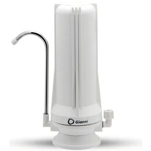 Contenedor Plástico Sobre Mesada Para Filtro De Agua Blanco