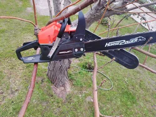 Motosierra A Nafta Horse Power Hobby 52cc M5 5220 2.7hp Crema - Imagen 3