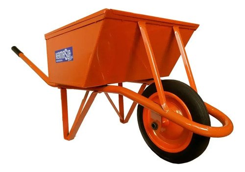 Carretilla Calibrada Reforzada 65lts. Ind.uruguaya Hermasur® Naranja - Imagen 2