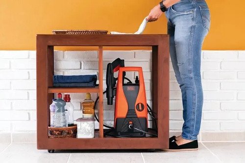 Hidrolavadora Eléctrica Black+decker Lavadora De Alta Presión Pw1450td Naranja Y Negra De 1.4kw Con 105bar De Presión Máxima - 60hz Naranja/negro 60 Hz - Imagen 4