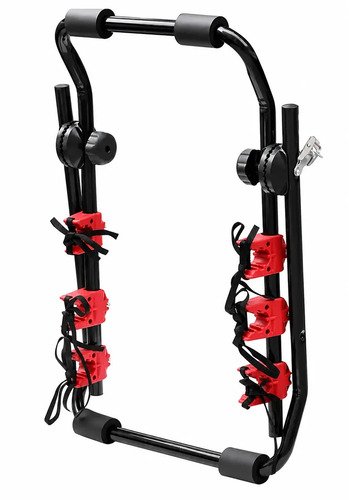 Porta 3 Bicicletas Universal Eoland Trasero Auto Camioneta Soporte Enganche Maletero Rack Bici 3 Unidades Plegable Ciclismo Negro - Imagen 9