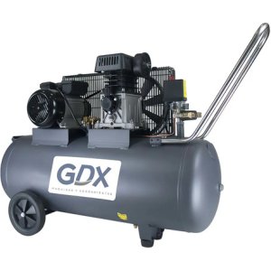 Compresor Aire Gdx Monofásico 3hp 200l Za65-200l Bicilindro 116psi Gris Oscuro Monofásica