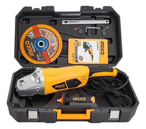 Amoladora Angular 9'' Ingco 230mm 2350w Industrial + Disco ! Naranja 50 60