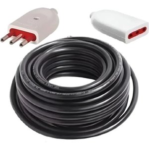 Alargue Armado 30mts Con Teminales Contactoelectricidad Negro