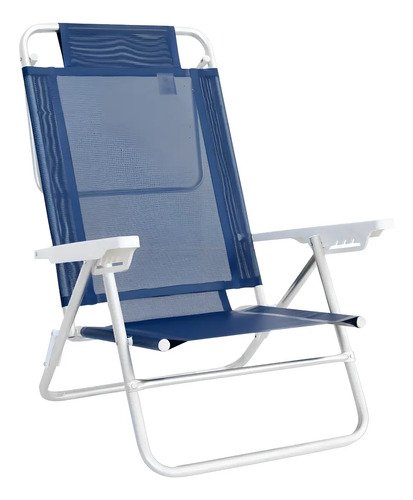 Silla Playa Reposera Aluminio Mor Summer - Color Azul