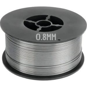 Alambre Tubular 0.8mm Acero Secur Flux Sin Gas Bobina 1kg Gris