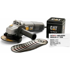 Amoladora Angular Cat 4,5  900w Con Disco 115mm Negro 50