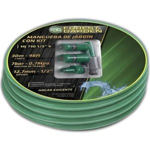 Kit De 20mt De Manguera De Jardin 1/2 Forest Y Garden Verde Oscuro