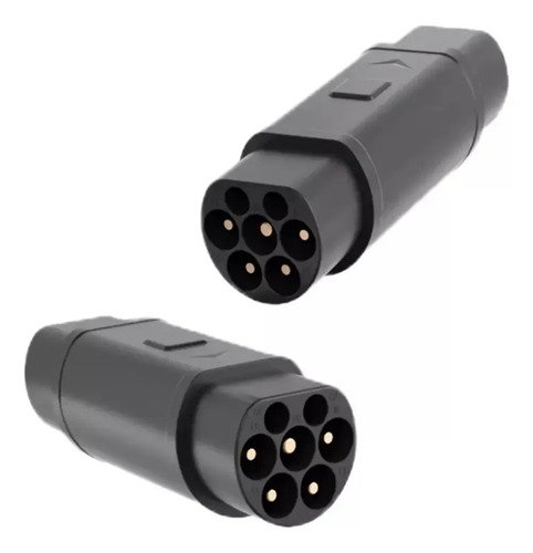Adaptador Cargador Para Auto Electrico 22kw T2/gbt Ev Negro