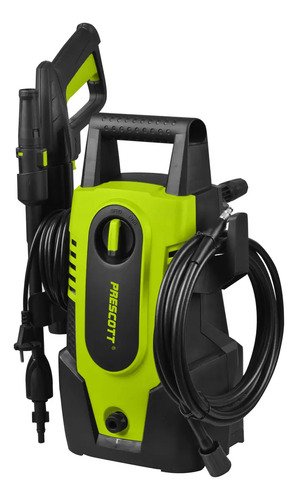 Hidrolavadora Eléctrica Prescott De 1.4 Kw Y 105 Bar Con Dosificador De Jabón Verde/negro 50 Hz/60 Hz