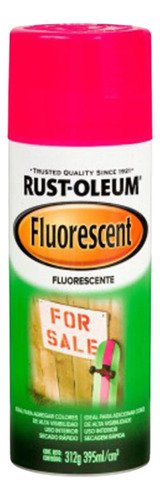 Pintura Esmalte En Aerosol Rust Oleum Colores Fluo 312gr Rosa Fluo