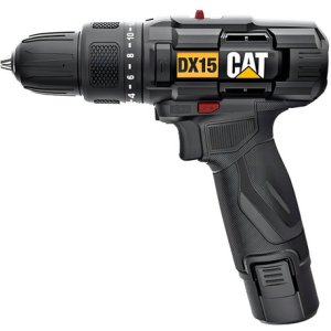 Taladro Atornillador Percutor Cat Caterpillar Dx15 Bat Color Negro