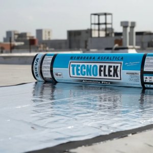 Membrana Asfáltica Tecnoaislantes Tecnoflex No Crack 40 Kg Plateado