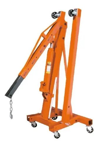 Guinche Pluma Plegable 2000 Kg Hidraulico Lusqtoff Hm2501 Naranja - Imagen 3