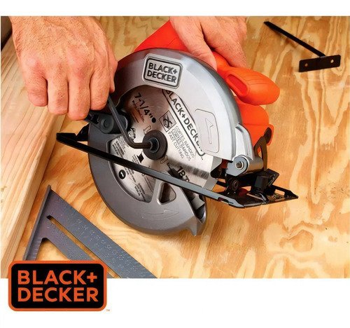 Sierra Circular 1400 W Black + Decker Cs1004 Profesional Kir Naranja - Imagen 2