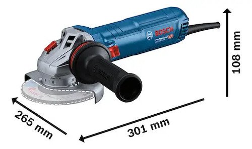 Amoladora Angular 5 Bosch Gws 12-125 S 1200w Color Azul Marino Frecuencia 50hz - Imagen 2