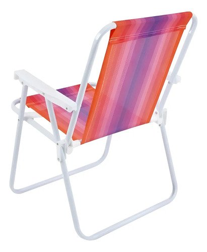 Silla De Playa, Porche, Piscina Alta De Acero, 110 Kg, Color: Rojo - Imagen 9