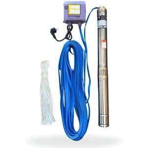 Bomba Sumergible Italpompe 0.5 Hp 3´´ Kit | H 48 | Q 2 M3/h Plateado