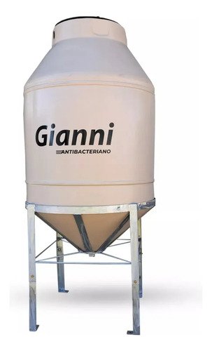 Tanque De Agua Aprobado Cónico 1000 L Tricapa Antibacteriano Beige - Imagen 2