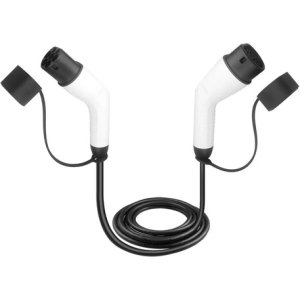 Cable De Carga Tipo 2 O Gbt Cargador Adaptador Auto Electric Blanco Con Negro