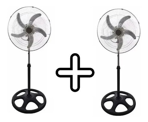 Ventilador 3 En 1 Promo X 2 Cajas Pared Pie Aspas Metálicas 1 Cm Negro Metálico Metal 5 - Imagen 2