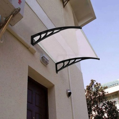 Toldo Alero Transparente 120 X 80 De Policarbonato Transparente - Imagen 3