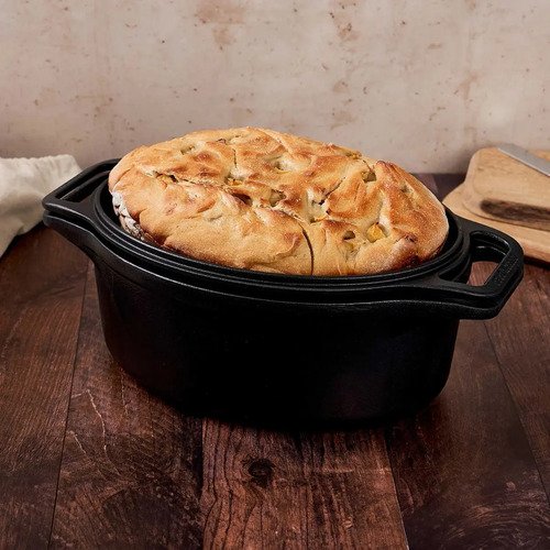 Victoria Combo Cooker Ovalado Olla De Hierro Fundido Negro - Imagen 6
