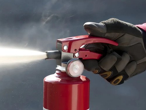 Extintor Bomberito Cargado Soporte 1kg Para Auto O Camionet - Imagen 3