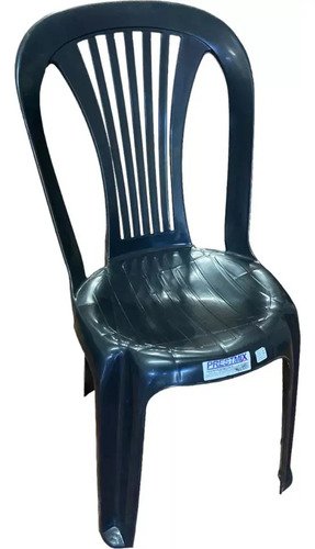 Kit De 10 Sillas De Plástico Para Bistró Negras De Hasta 182 Kg, Resistentes, Color Negro A Rayas Negro Rayado - Imagen 2