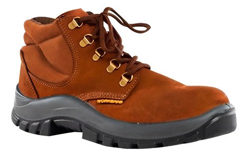 Zapato Botín Bota Worksafe Trabajo Excelente Calidad - Tyt Marrón 37al46