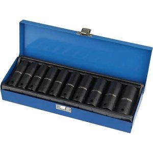 Juego De Dados De Impacto De 1/2 Foreman 10pcs Cod.12900 Tyt Negro