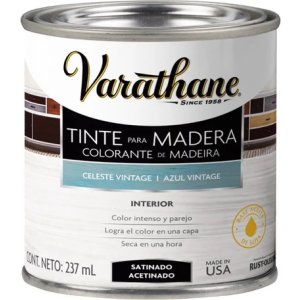 Tinte Para Madera Varathane 237 Ml Color Celeste Vintage