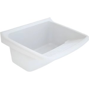 Pileta Lavadero Plástico 24 Litros Blanco - Tyt Blanco Brillante