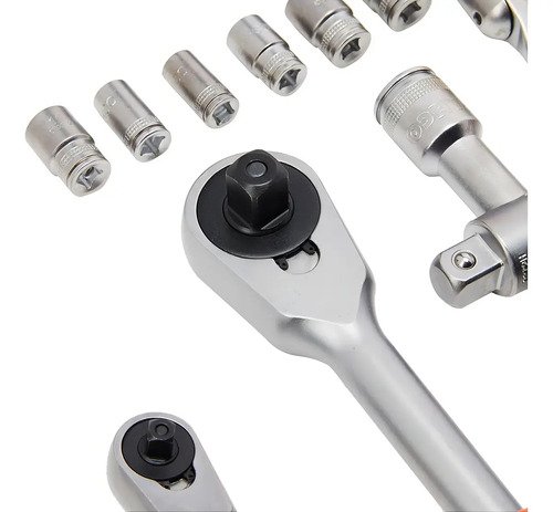 Juego De Dados Y Accesorios 1/4'' Y 1/2'' S910 Bahco Industr Naranja - Imagen 8
