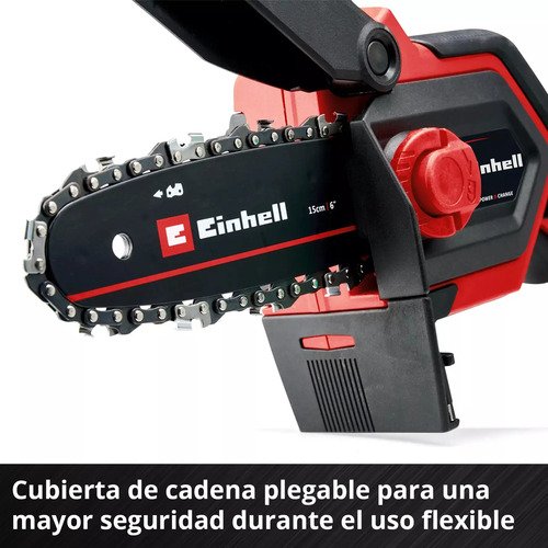 Motosierra De Poda Inalámbrica Ge-ps 18/15 Libag Kit Einhell Rojo 50 Hz - Imagen 6