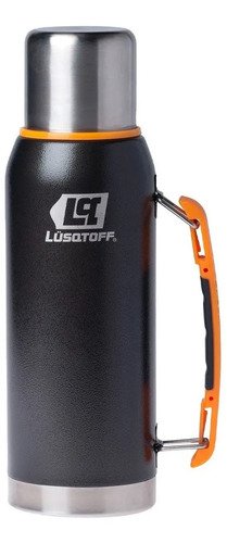 Termo Acero Inox 1 Lt Lusqtoff Tl1-9n Tapón Cebador Color Negro