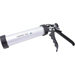 Pistola Aplicadora Silicona Kamasa Km-498 Metalica Plateada Ergonomica