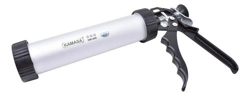 Pistola Aplicadora Silicona Kamasa Km-498 Metalica Plateada Ergonomica