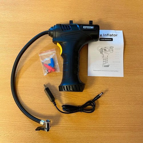 Inflador Compresor Equus 12v Inalambrico Negro 50/60 - Imagen 3