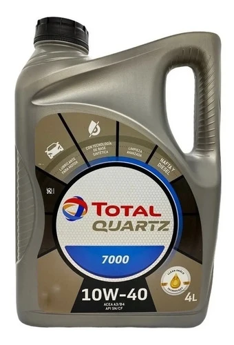Aceite Para Motor Total Semi-sintético 10w-40 Para Auto/camioneta De 1 Unidad X 4l