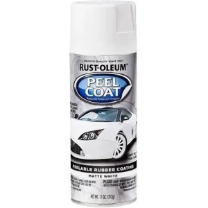 Pintura Aerosol Rust Oleum Peel Coat Autos Color Blanco Mate