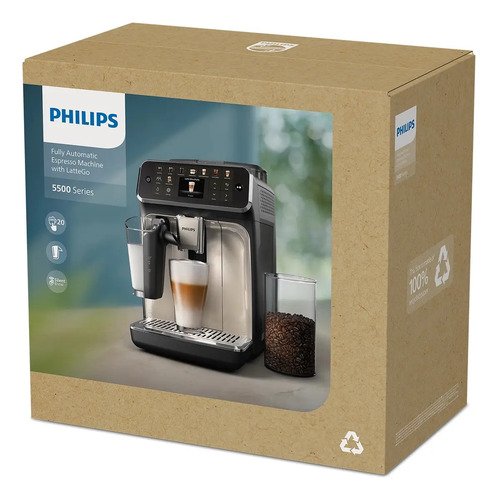 Cafetera Espresso Automática Ep5541/50 Philips Latte 20 Tipo Negro - Imagen 4
