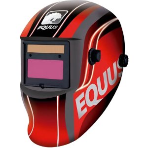 Mascara Careta De Soldar Equus Fotocromática Equus - Tyt Rojo