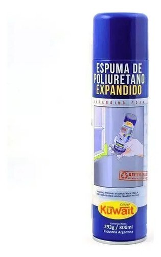 Espuma Poliuretano Expandido Kuwait 750ml X12u Para Paredes Tuberías Ventanas - Imagen 2