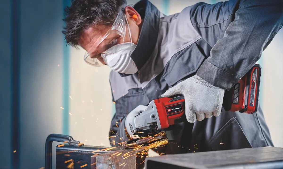 Amoladora Angular Inalámbrica Einhell Tp-ag 18/125 Ce Q Li Rojo - Imagen 8