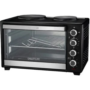 Horno Electrico Smartlife 38l Con 2 Anafes 1600w Negro