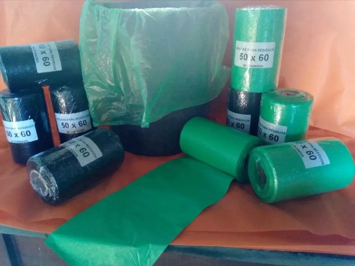 Bolsas En Rollo Residuos Papelera 50x60 - Pack 100 Bolsas